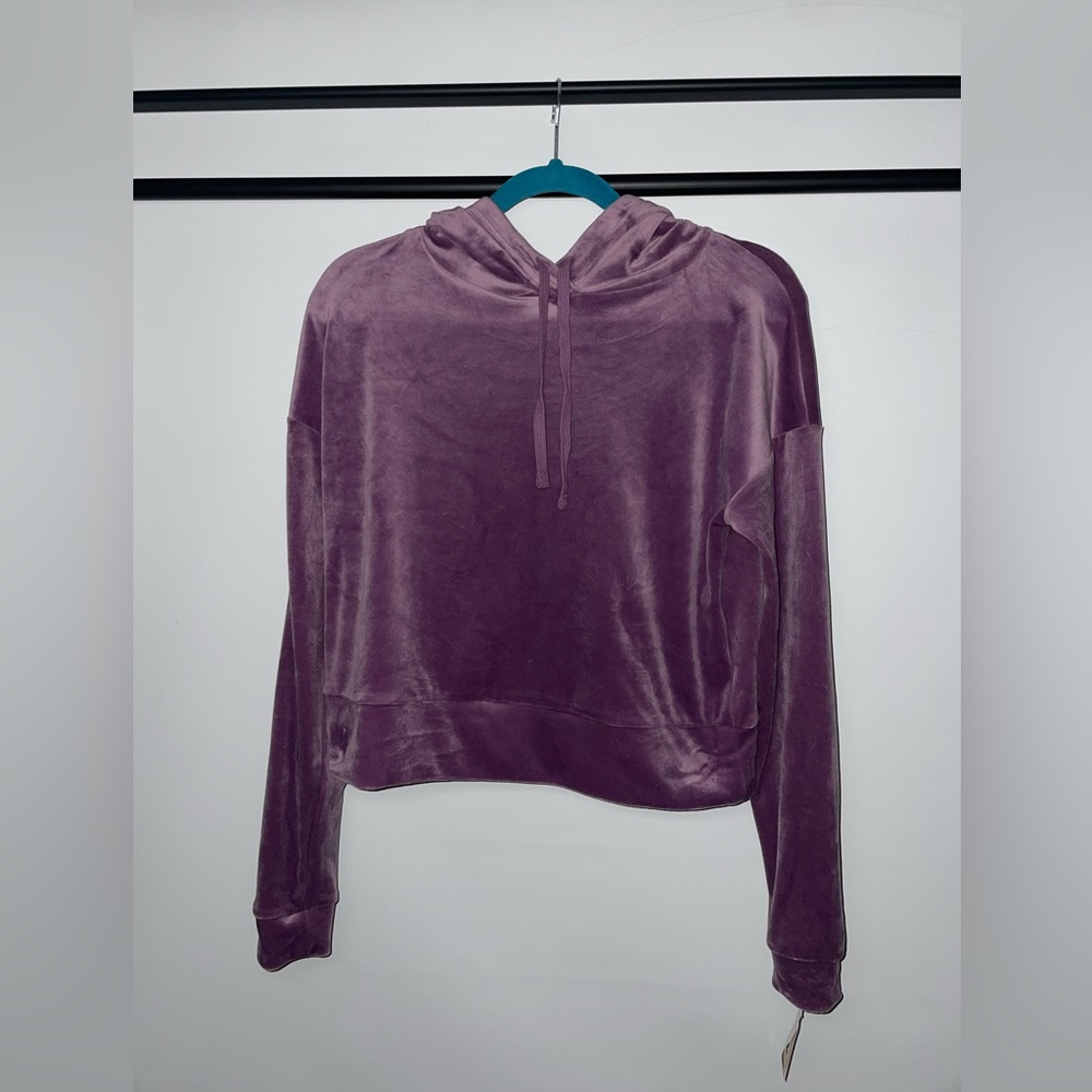 Purple Velvet Hoodie (NWT)
